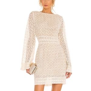 Elliatt Geometry Dress - Ivory - Size M - NWT